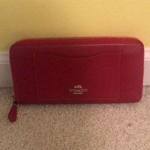 Red Coach Wallet
